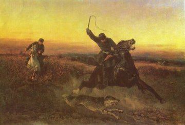 The Wolf Hunt by Nikolai Sverchkov, 1862.jpg